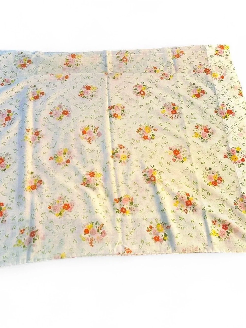 Vintage Floral Cotton Pillow Case set of two Queen size